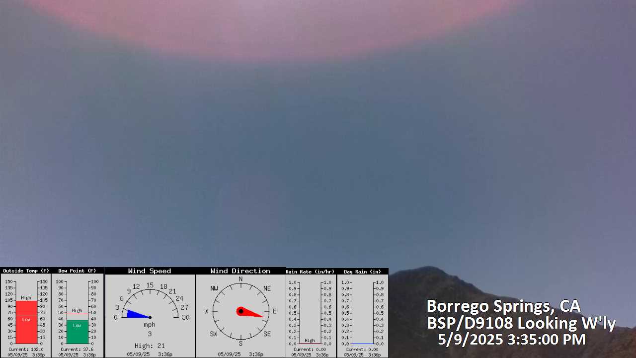 Borrego Weather Cam West