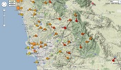 San Diego Weather Station Map